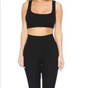 Naked Wardrobe Crop Top & High Waist Legging Set